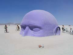SPpurpleHead.jpg Art sculpture blue photography burning man nevada desert