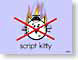 MJscriptkitty.jpg print advertisement purity fire flames burning felines cats animals Art - Illustration