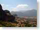 NT03meteora.jpg clouds buildings mountains Landscapes - Rural