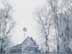 TiffFrostedTrees.jpg buildings trees forest woods woodlands snow white farm Landscapes - Rural